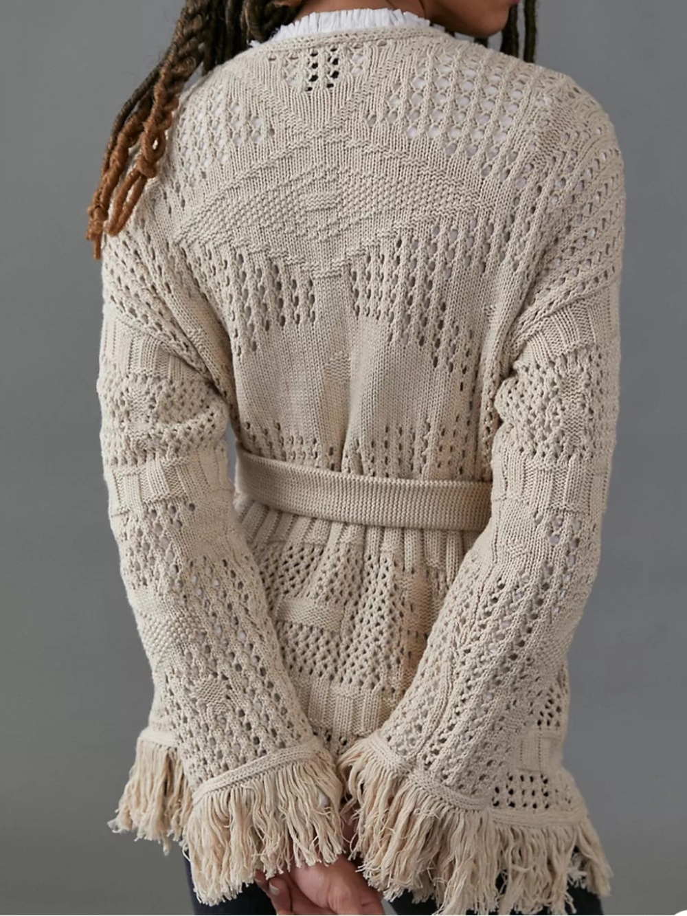 Anthropologie MISA Los Angeles Remi Fringed Cardigan🔥🔥New WithOUT Tags🔥🔥Sz Large - Picture 2 of 12
